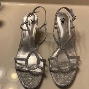 Women’s formal glittered heels